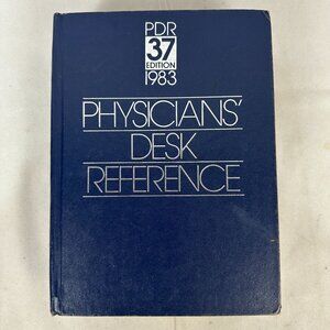 PDR 37th Edition 1983 Physicians Desk Reference Hardcover Medical Book